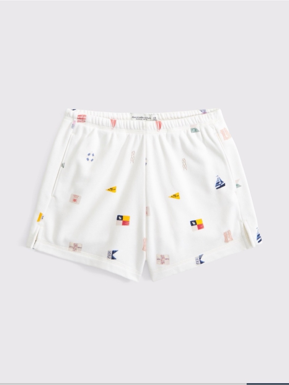 A&F High Rise Sunday Terry Mini Short